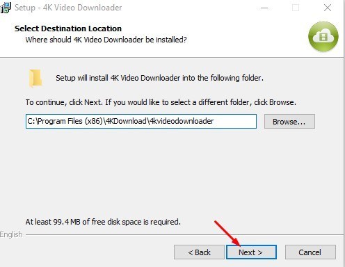 instaling 4K Downloader 5.7.6